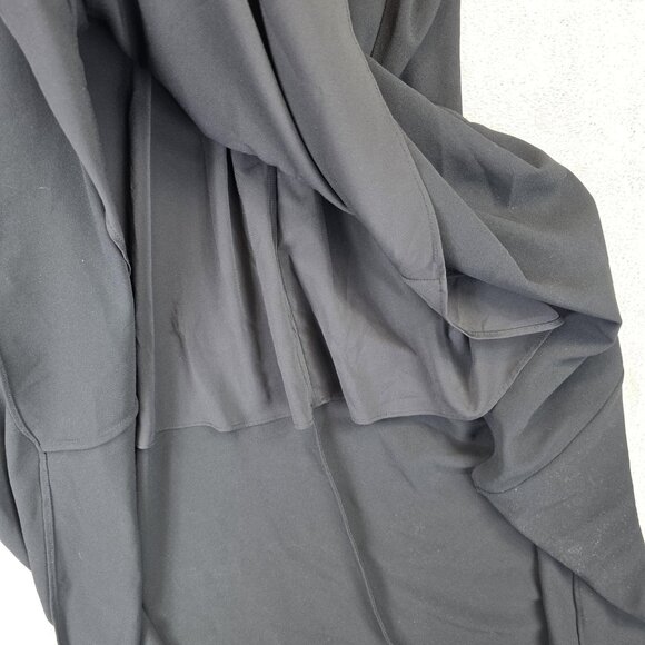 Alice + Olivia Dress Womens 4 Black White High Low Maxi Gown Colorblock Formal - Picture 14 of 16